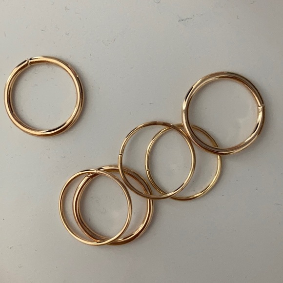 GOLD RING 9PC SET - Picture 3 of 3